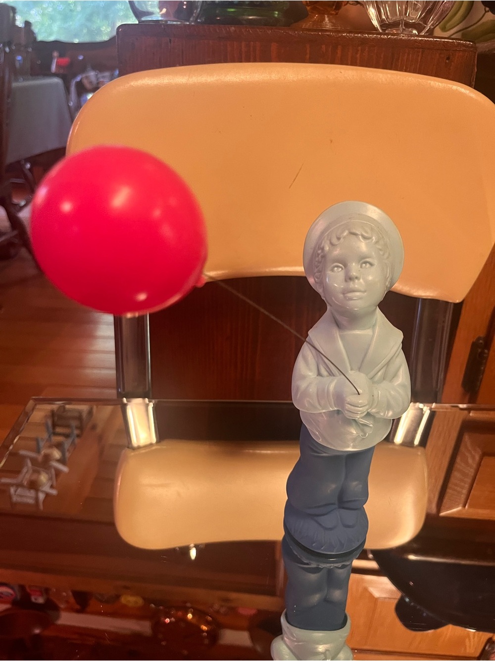 Vintage Avon Blue Boy with Red Balloon a decanter - “Fly A Balloon”